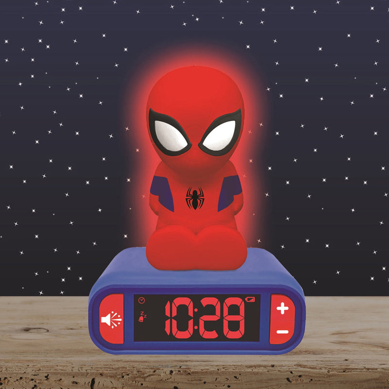 Spiderman Digital Alarm Clock with Nightlight