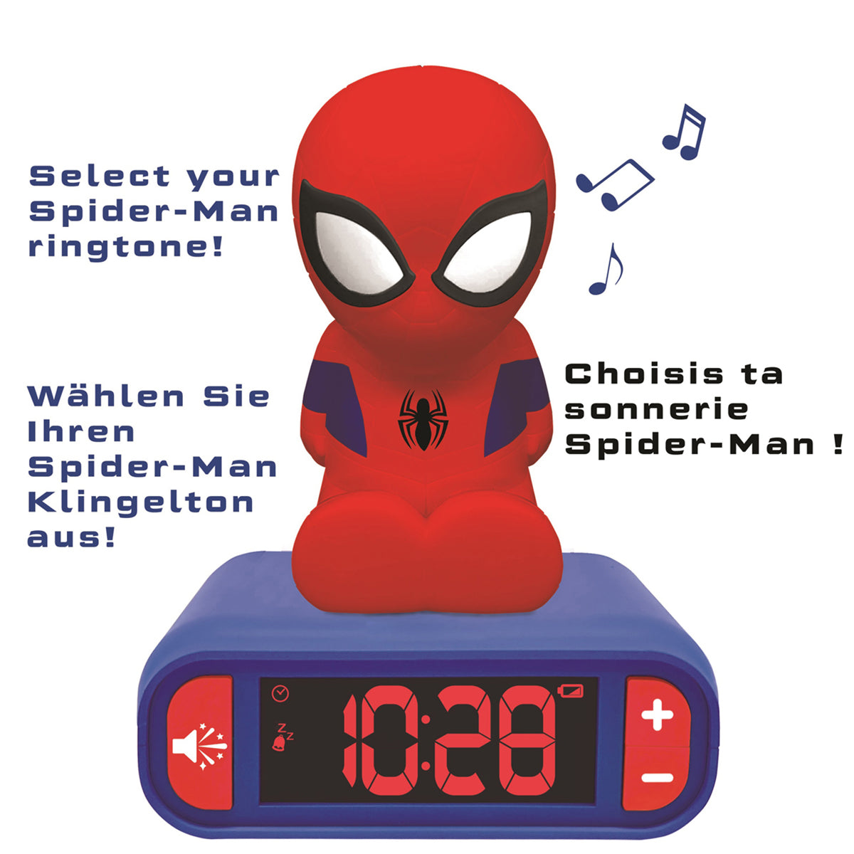 Spiderman Digital Alarm Clock with Nightlight