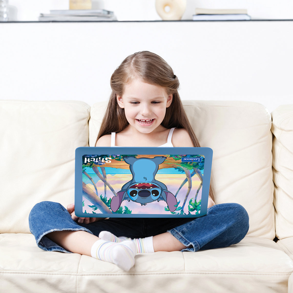 Disney Stitch Bilingual Talking Educational Laptop