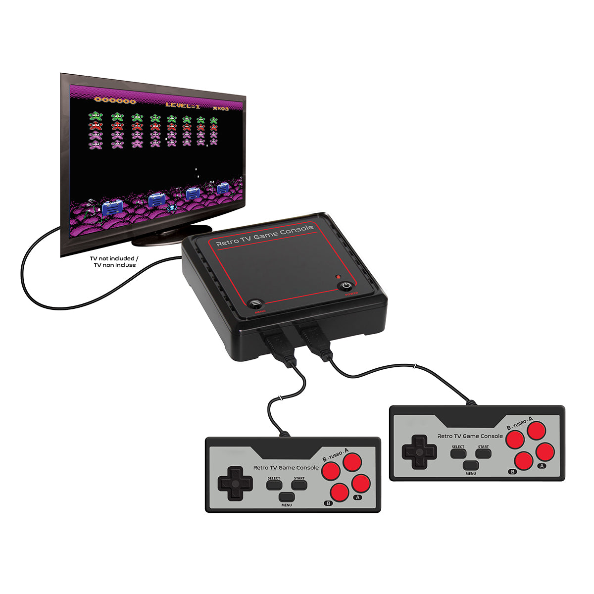 Retro TV Game Console with 300 Games