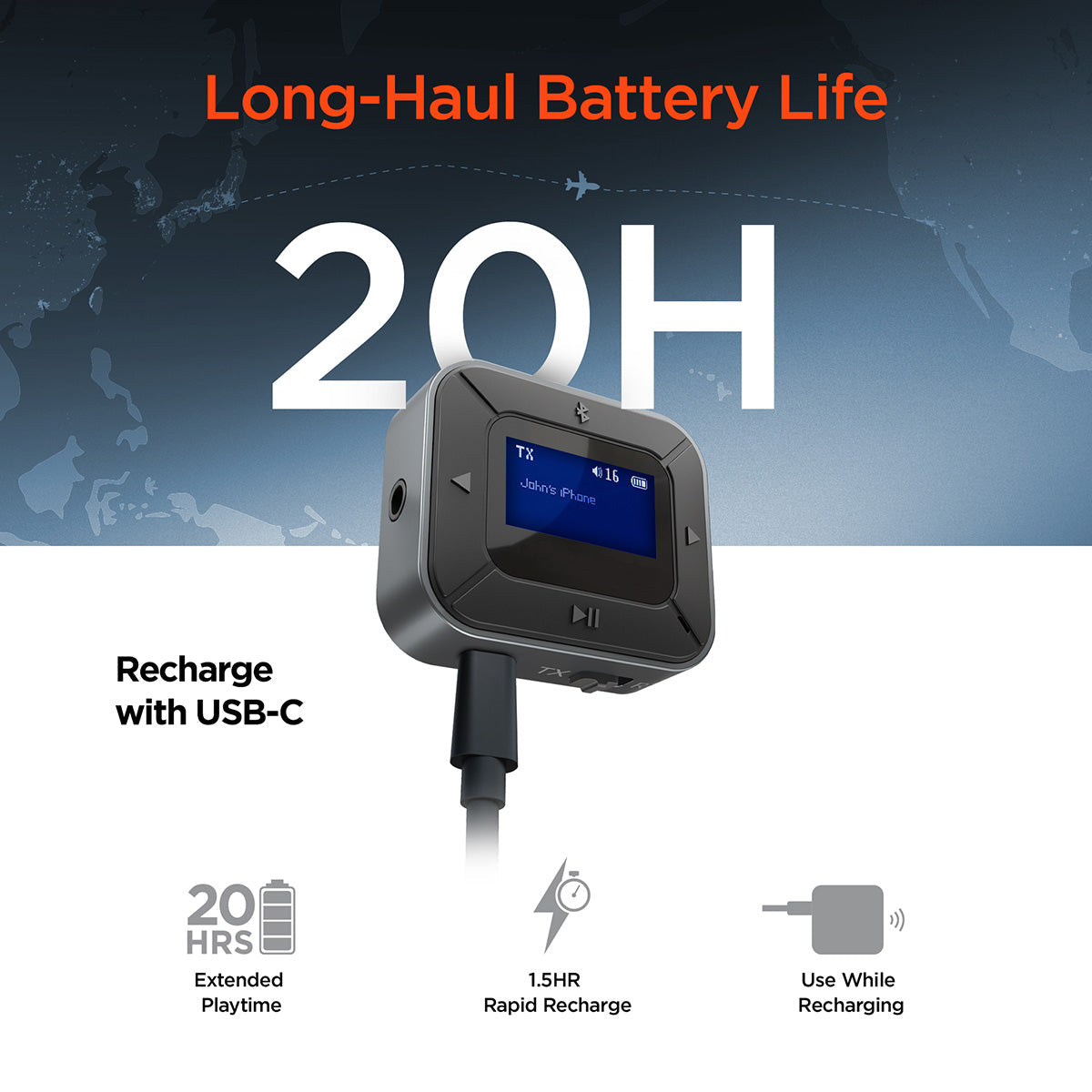 Bluetooth Headphone Adapter and Receiver