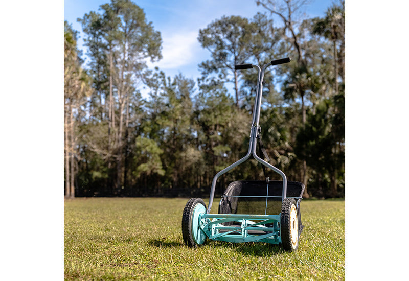 14'' 5-Blade Push Reel Lawn Mower with Grass Catcher