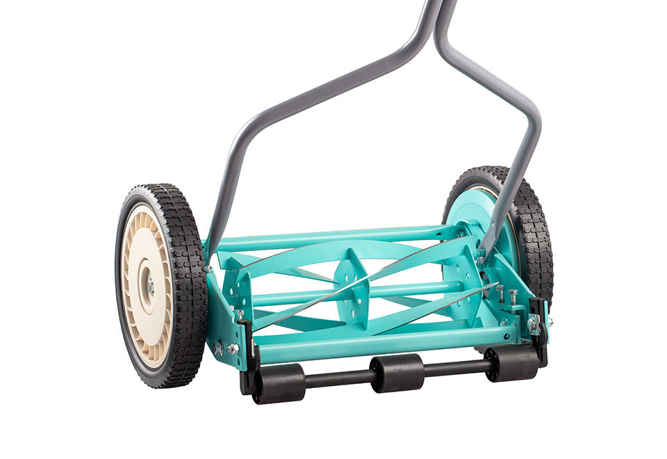 14'' 5-Blade Push Reel Lawn Mower with Grass Catcher
