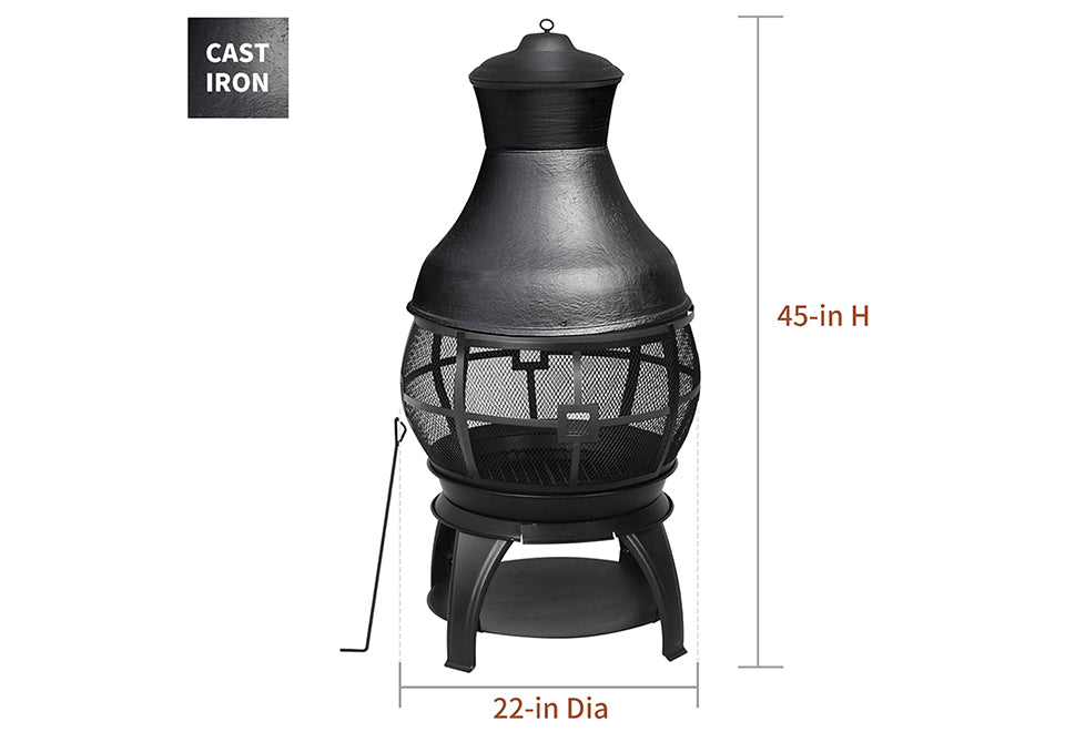 45'' Cast Iron Chiminea