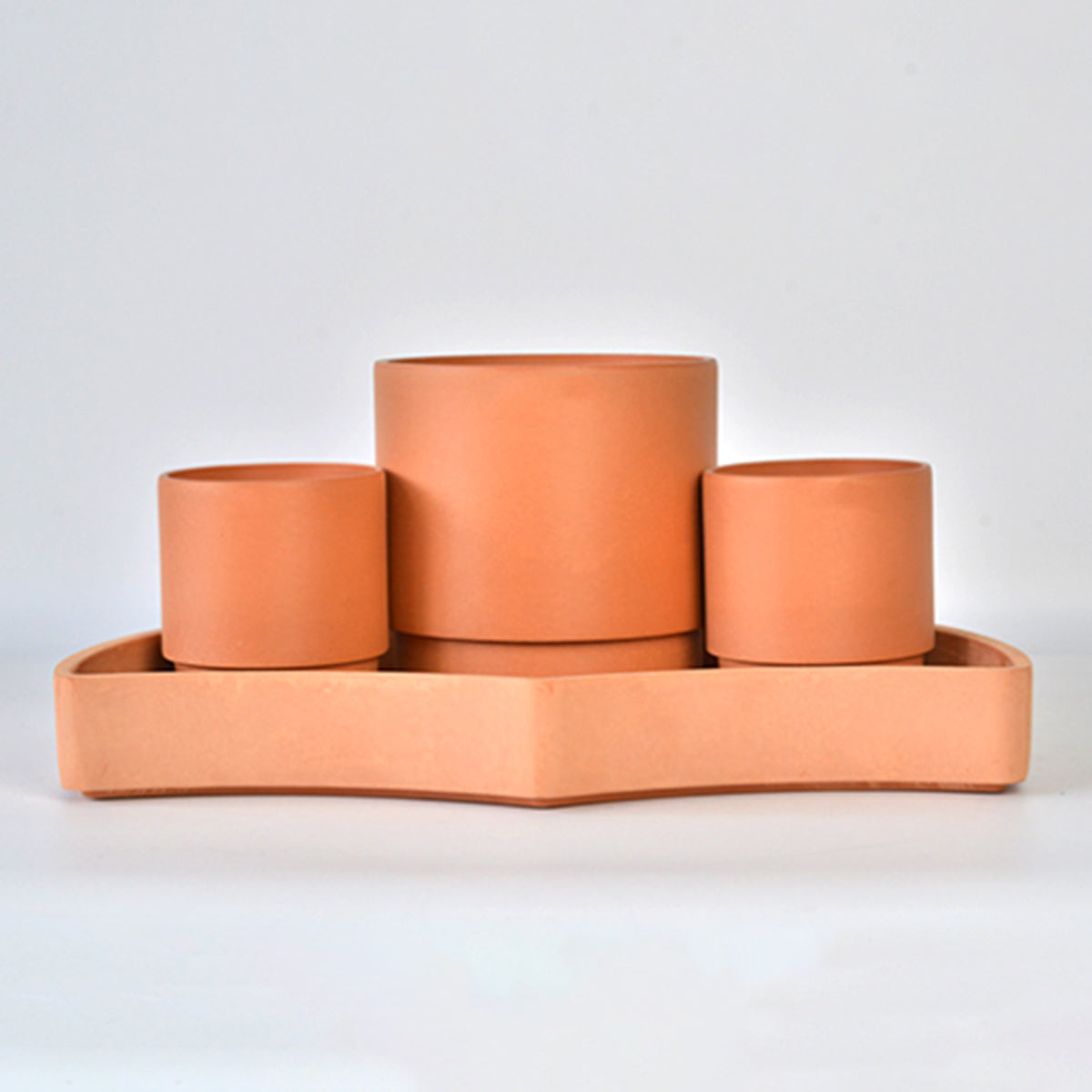 Tabletop Self-Watering Pot System for Indoor Plants (Set of 3)