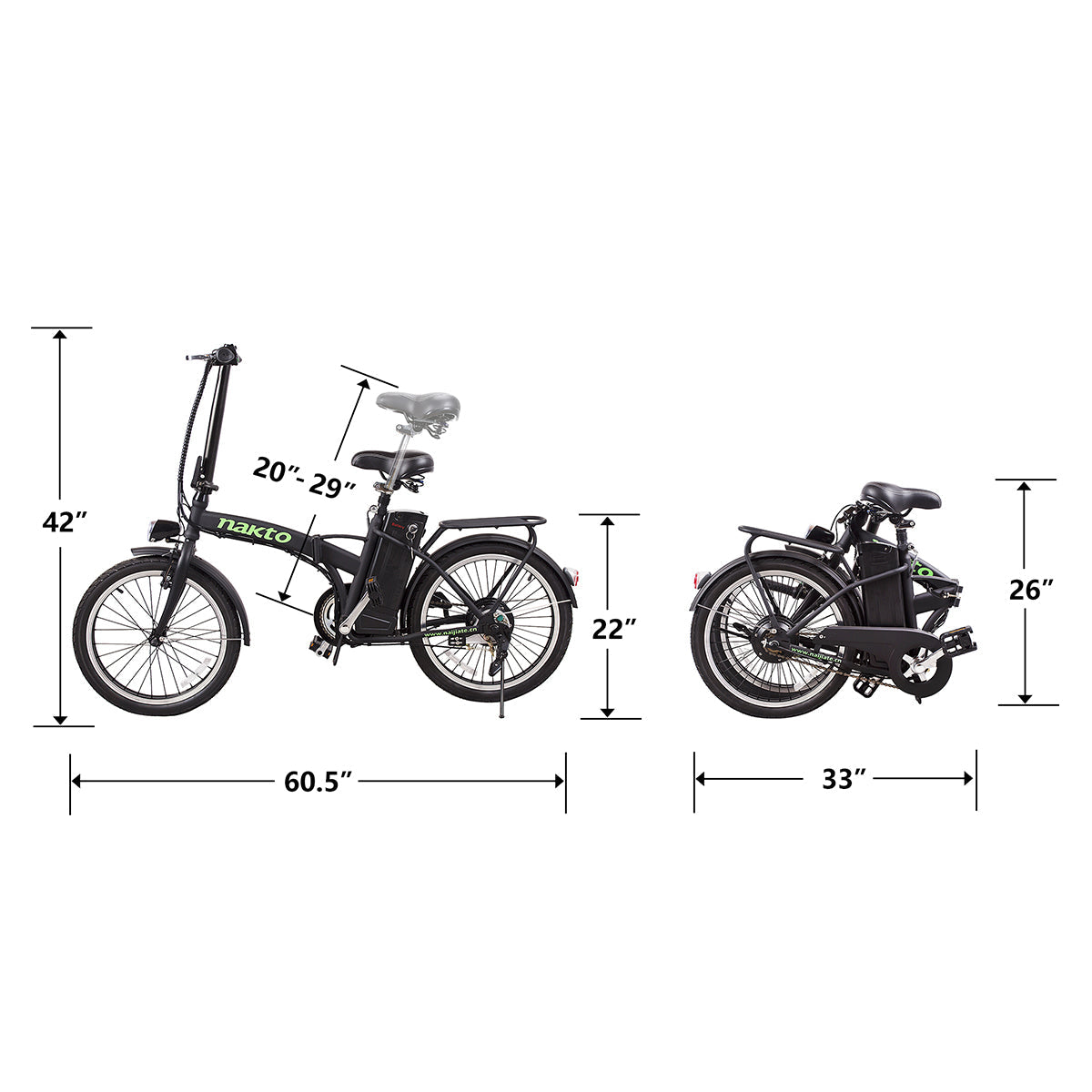 NAKTO Fashion Electric Bike