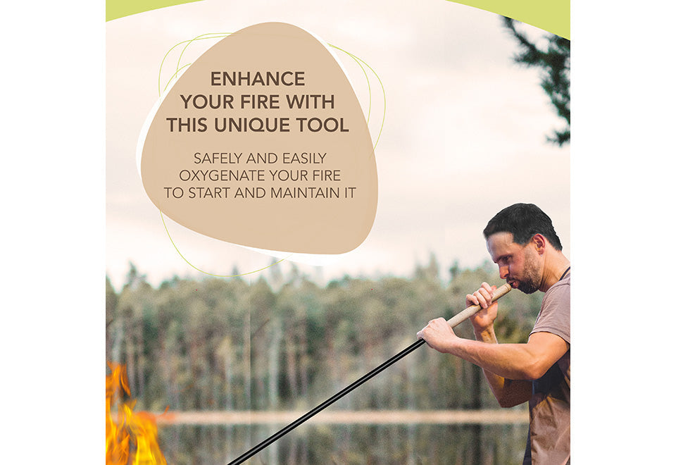 Extendable Fire Poker and Blower