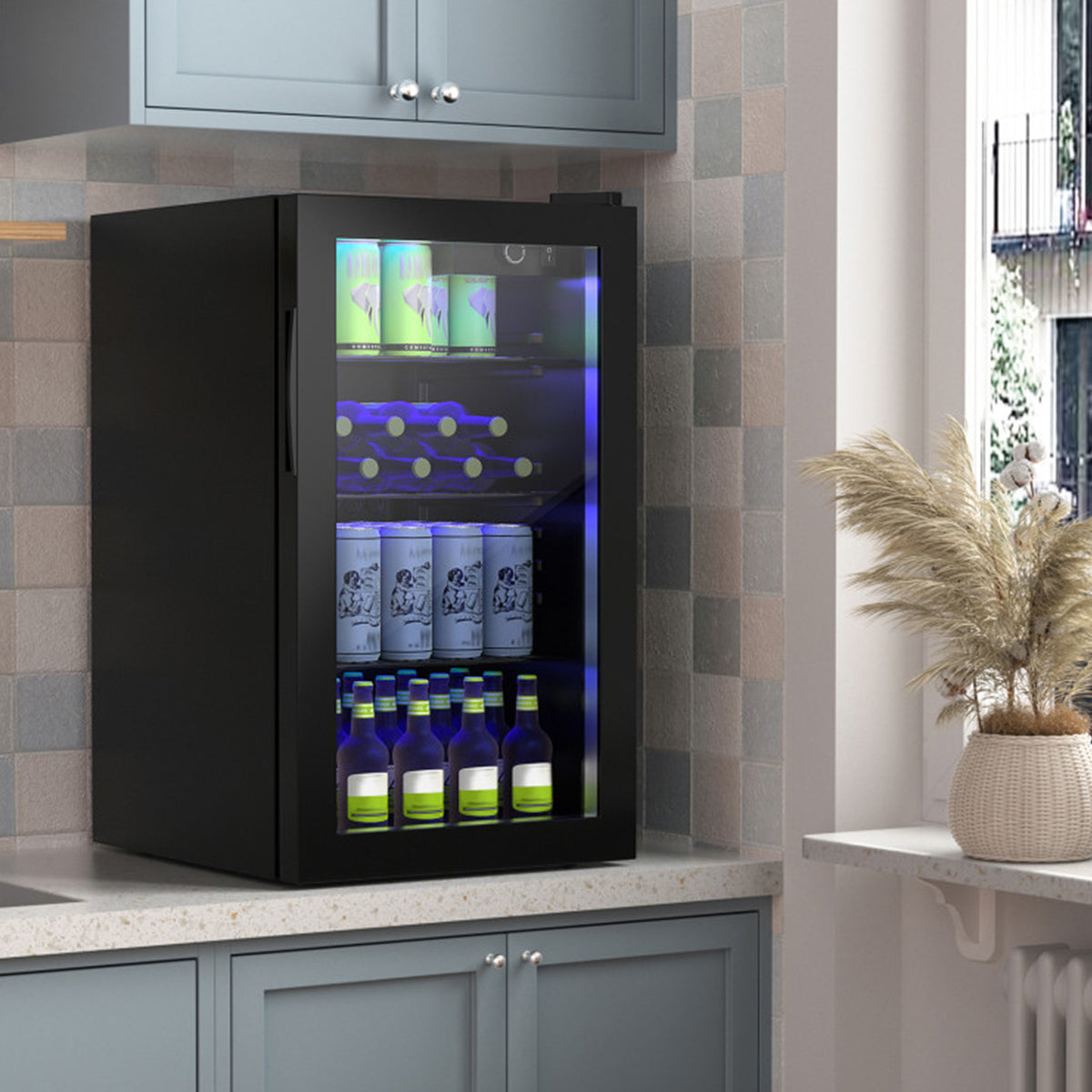 120 Can Beverage Refrigerator with Glass Door
