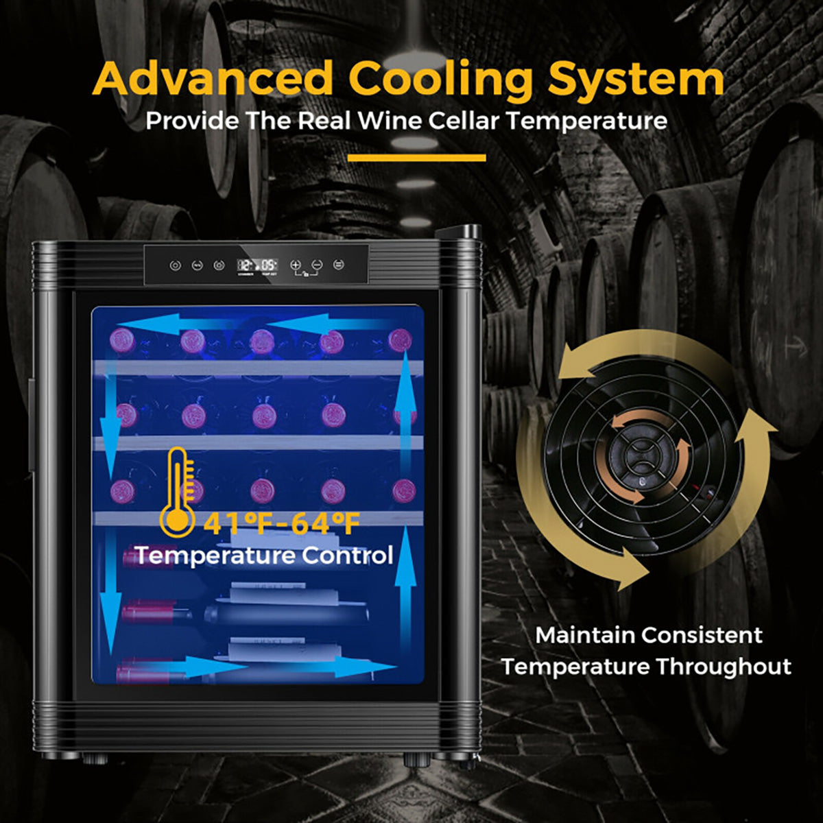 21 Bottle Compressor Wine Cooler Refrigerator
