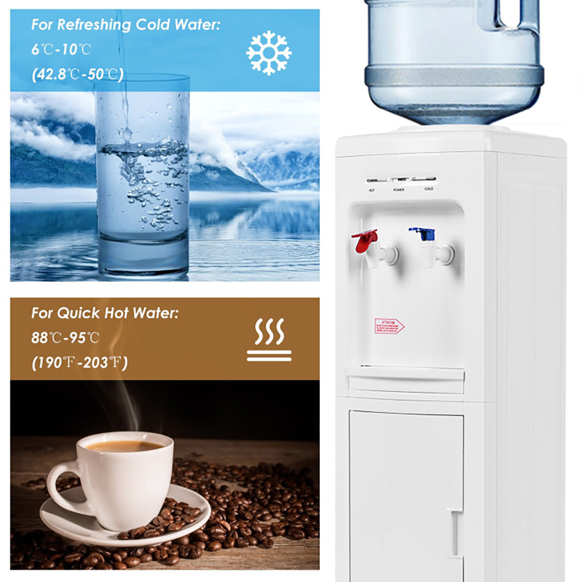 5-Gallon Hot and Cold Water Dispenser