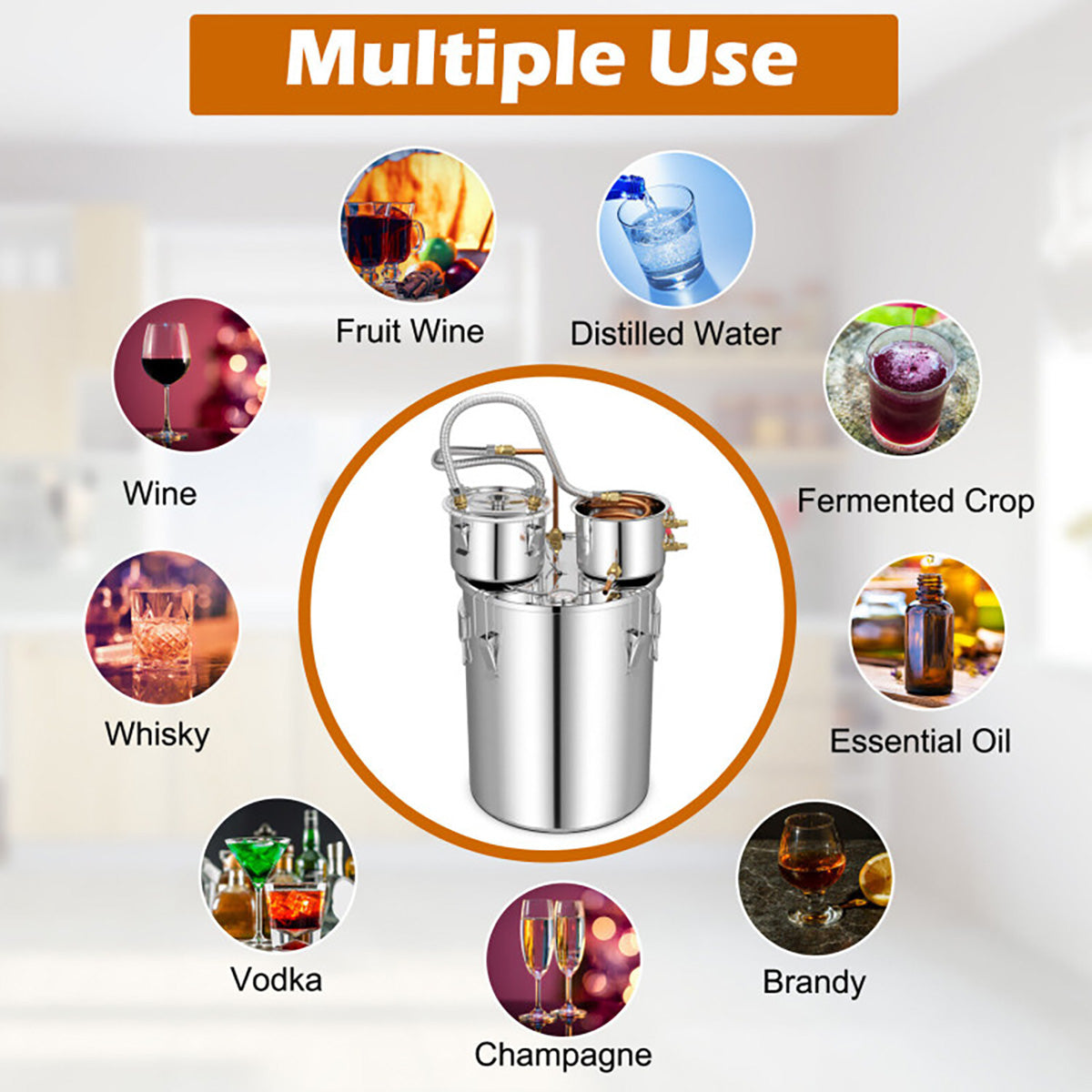 Stainless Steel Home Distillery Kit