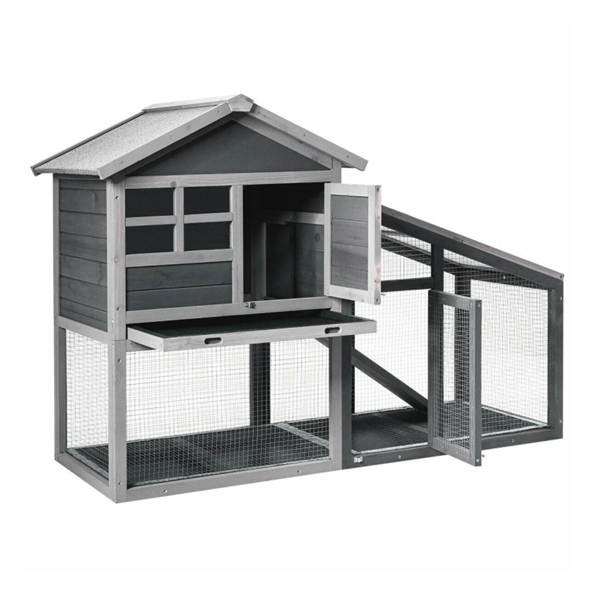 56.5’’ Wood Small Animal Hutch