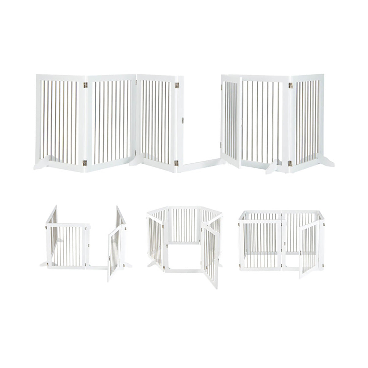 Freestanding 6-Panel Dog Gate