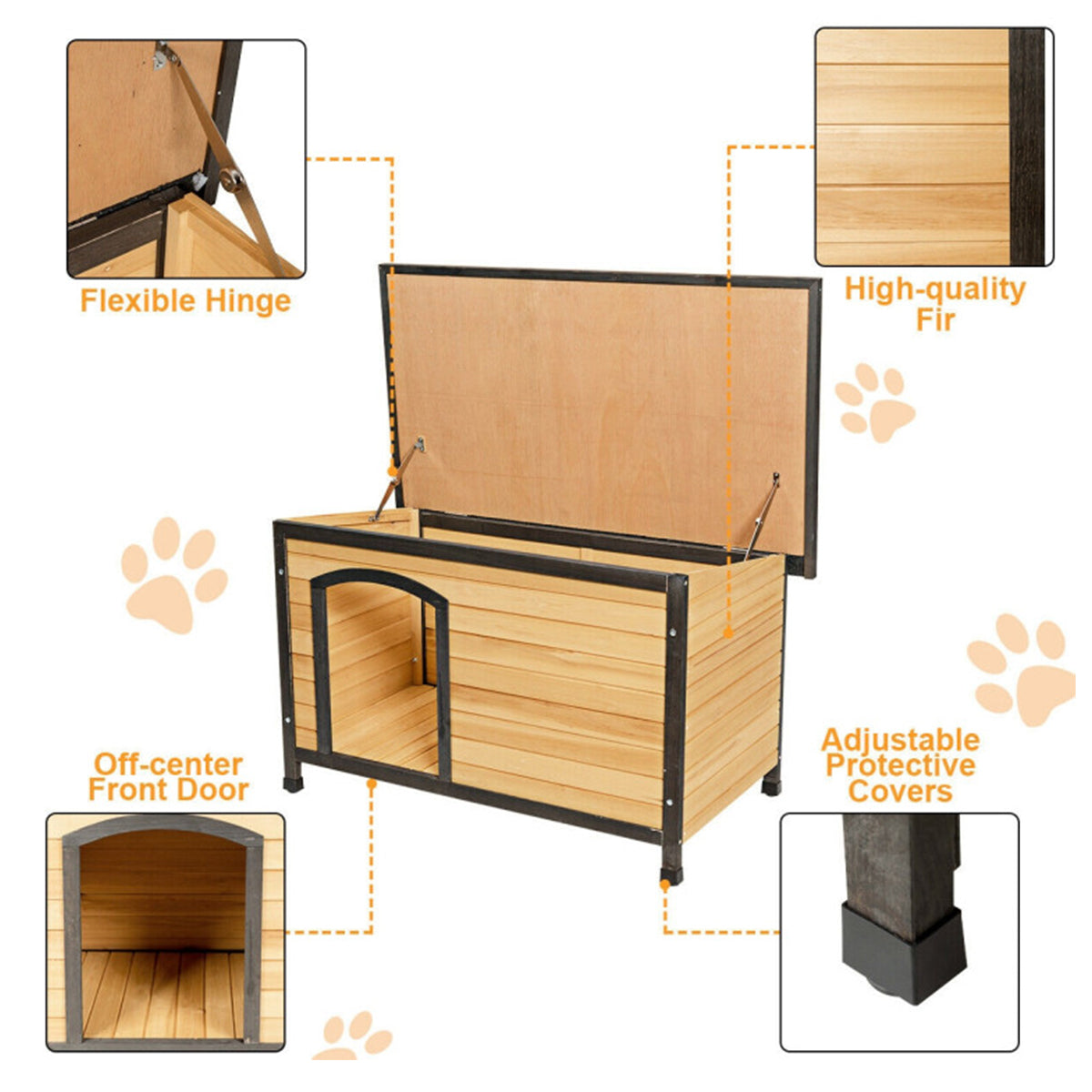 All-Weather Pet Log Cabin