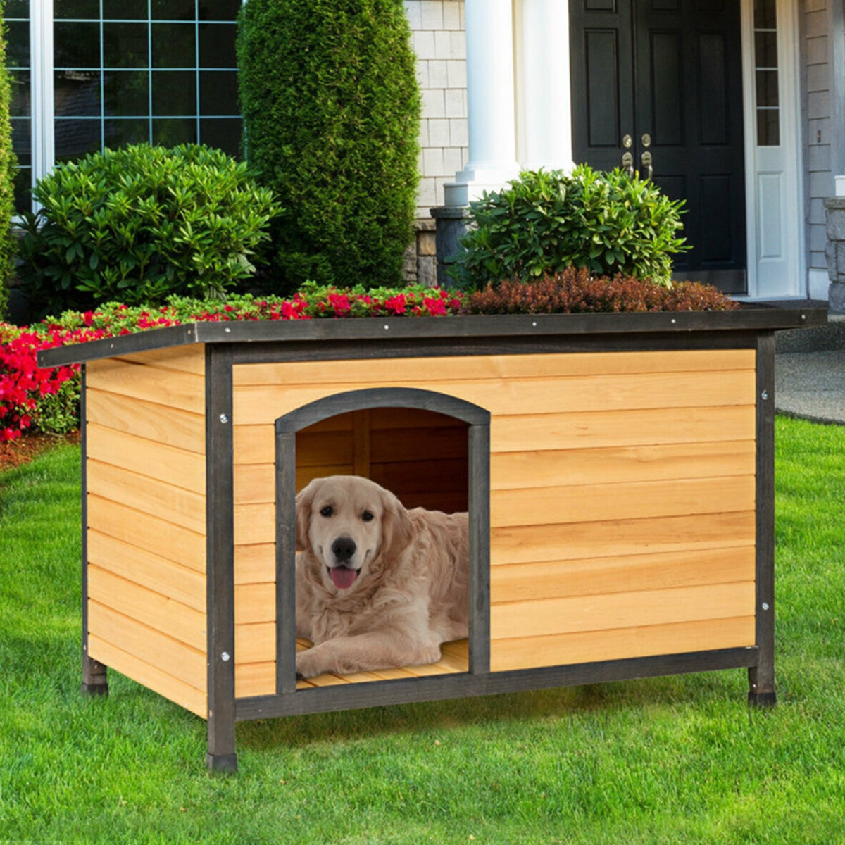 All-Weather Pet Log Cabin