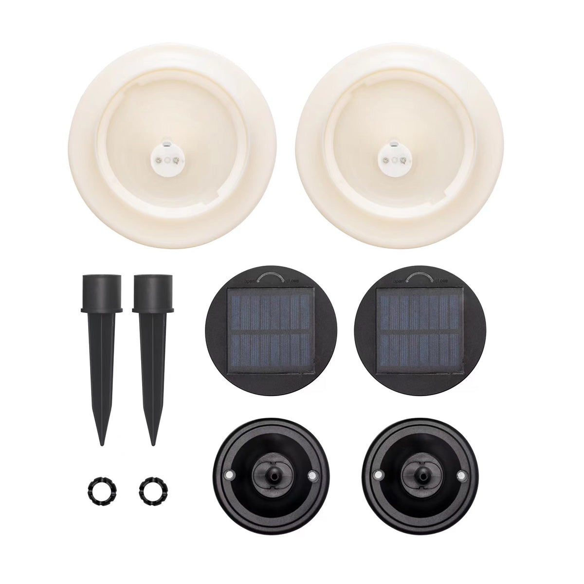 Solar-Powered LED Martini Lamp Lights (Set of 2)