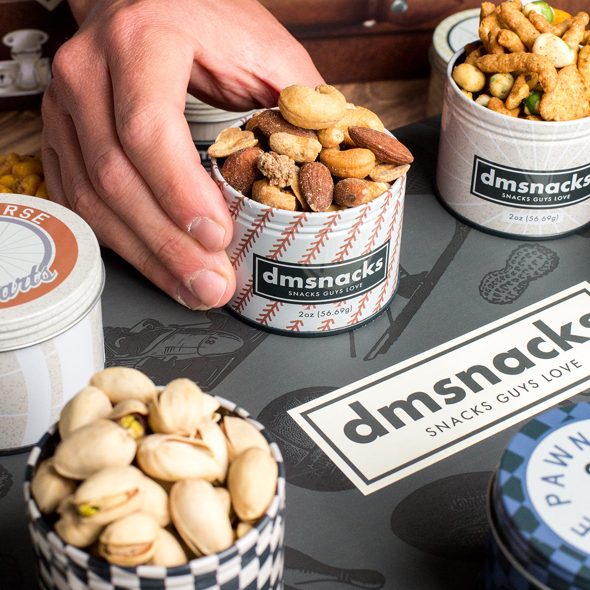 Damn, Man Bar Cart Gourmet Snack Collection
