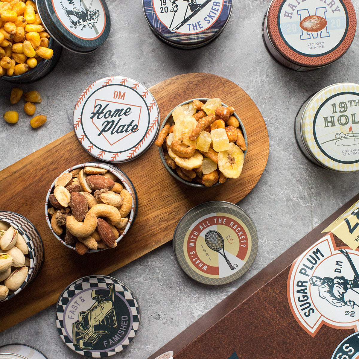 Damn, Man Bar Cart Gourmet Snack Collection