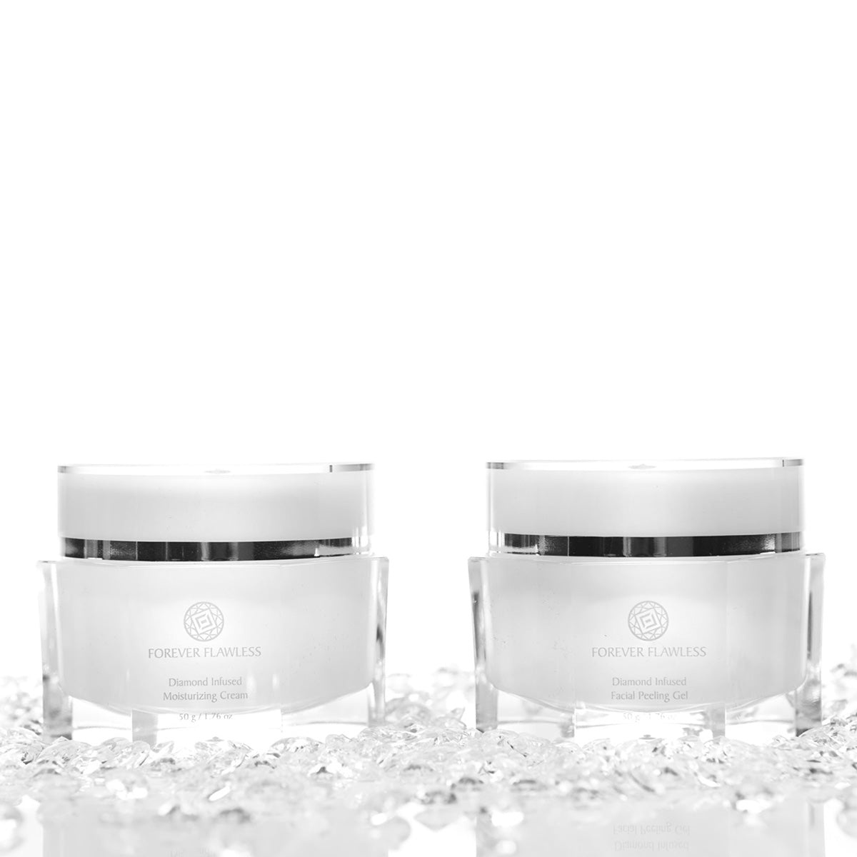 Forever Flawless White Diamond Facial Peeling Gel and Moisturizer