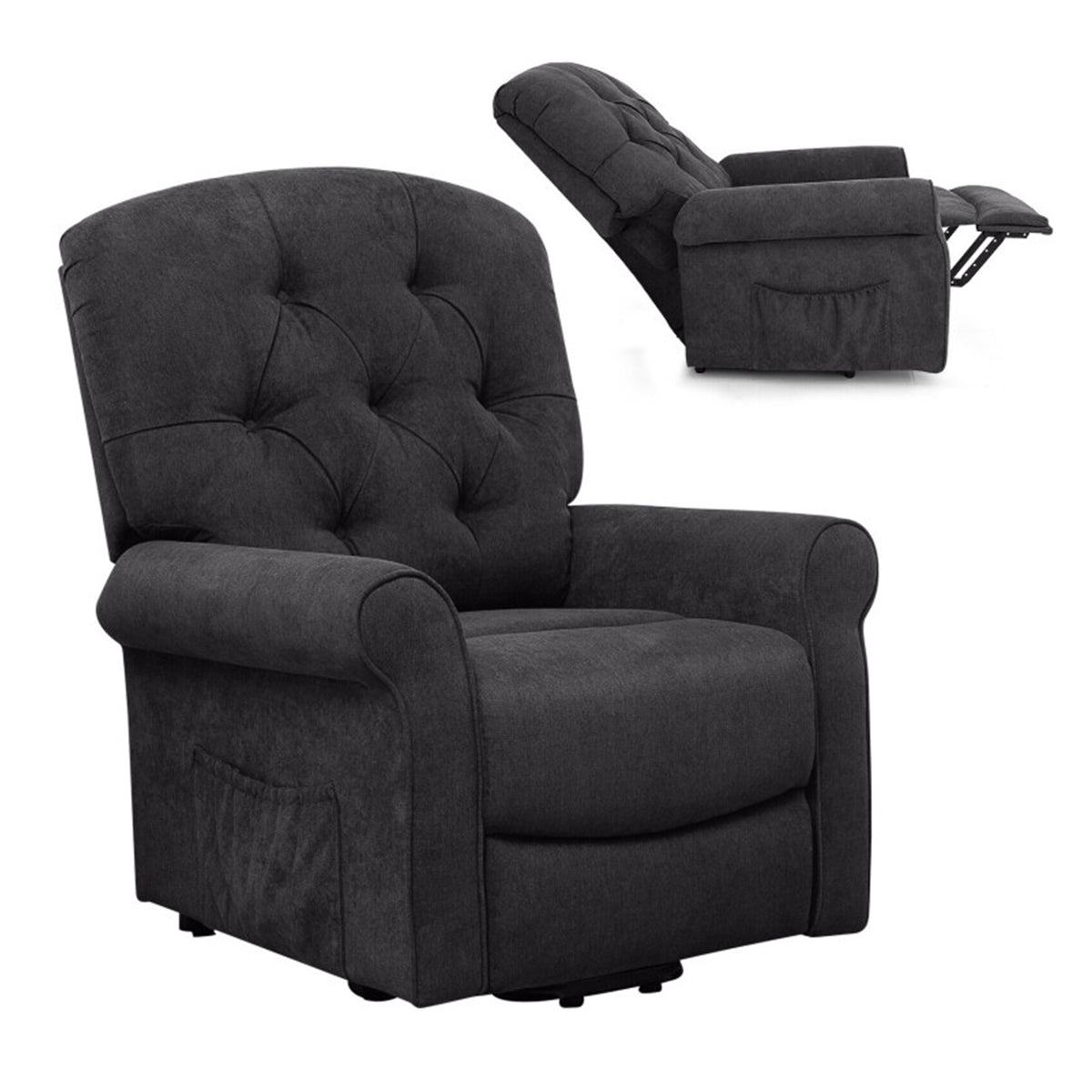 Electric Power Lift Recliner with Adjustable Backrest and Footrest