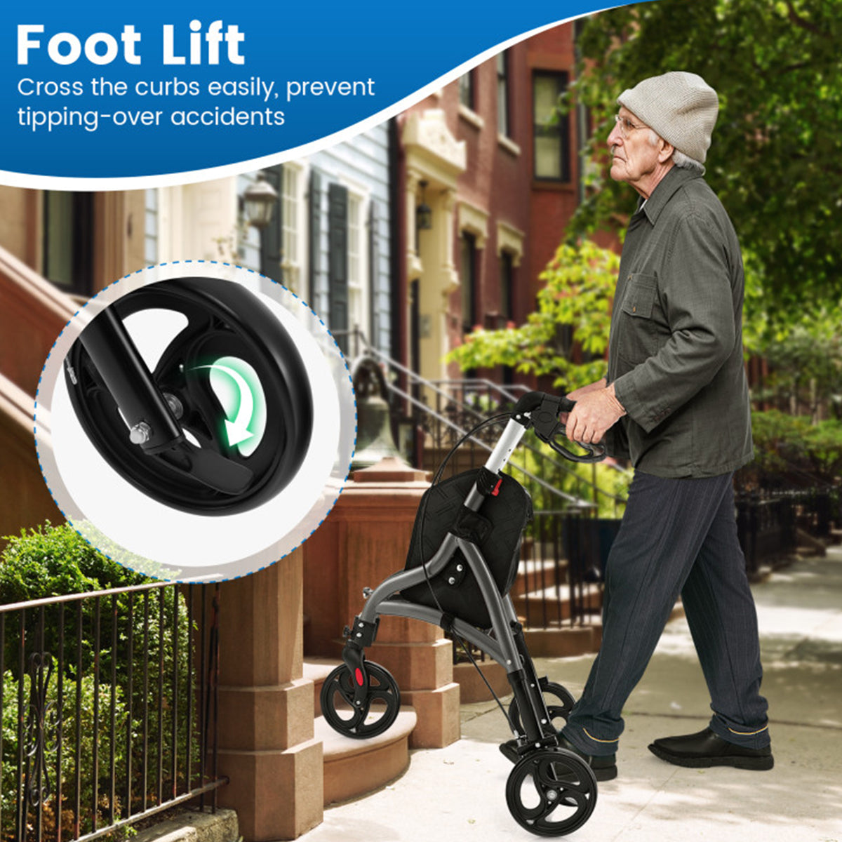 Foldable Rollator Walker