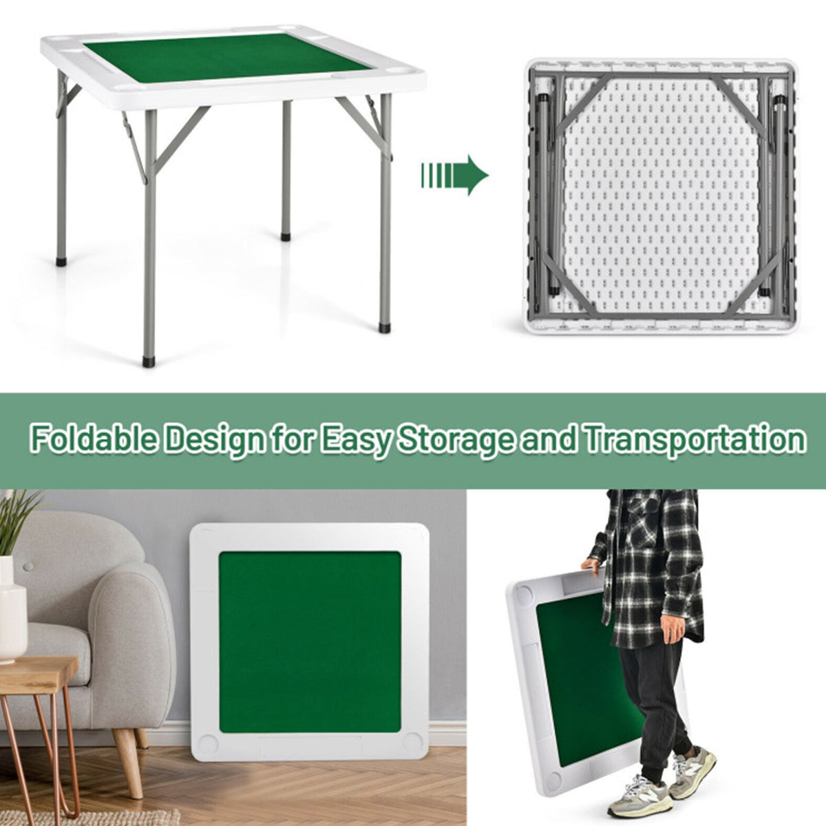 4-Player Mahjong Game Table