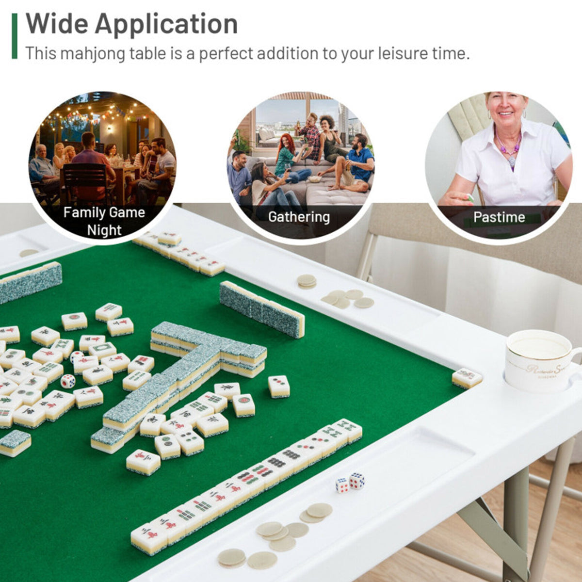 4-Player Mahjong Game Table