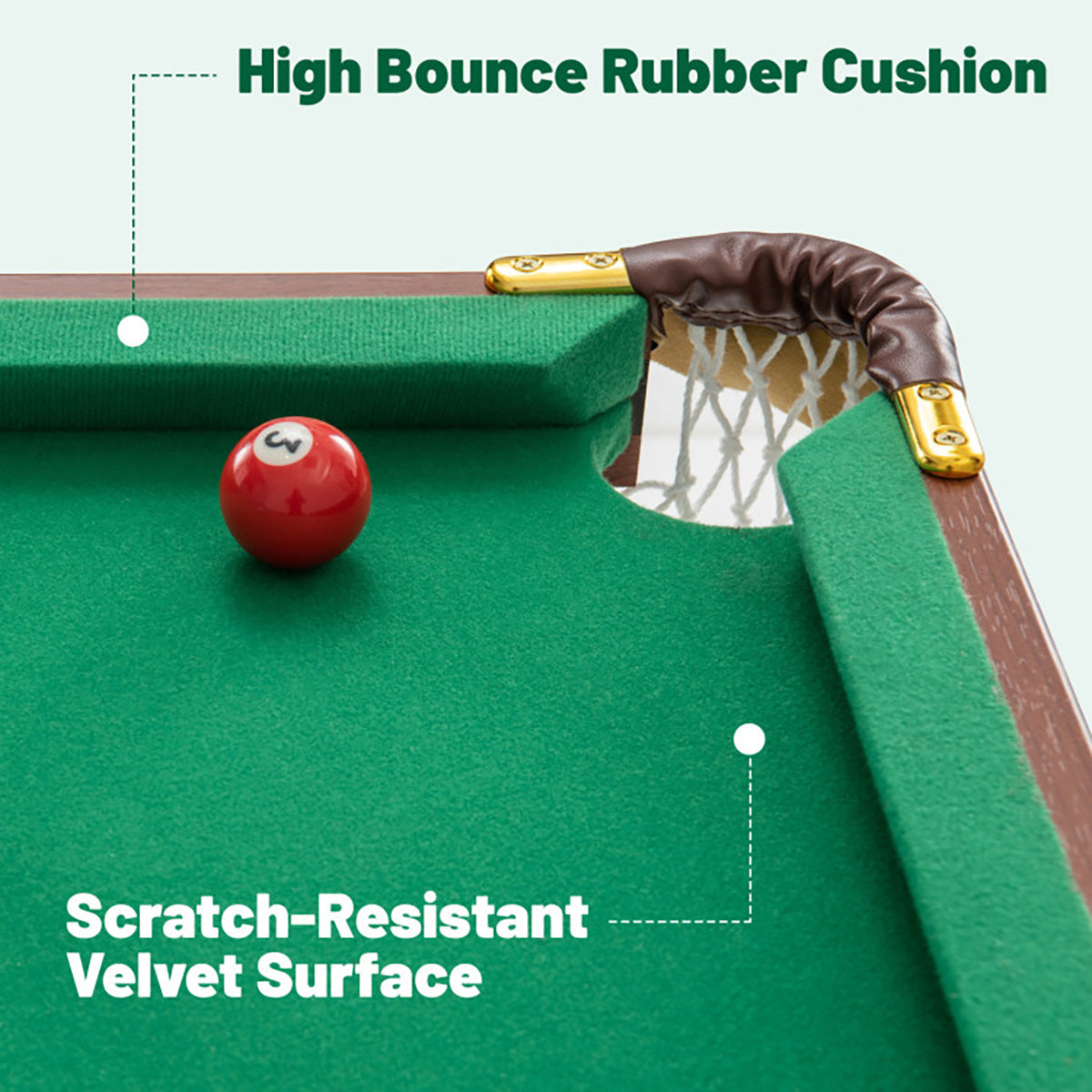 Portable Billiards Table Game Set