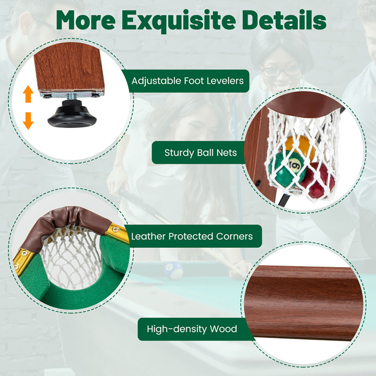 Portable Billiards Table Game Set