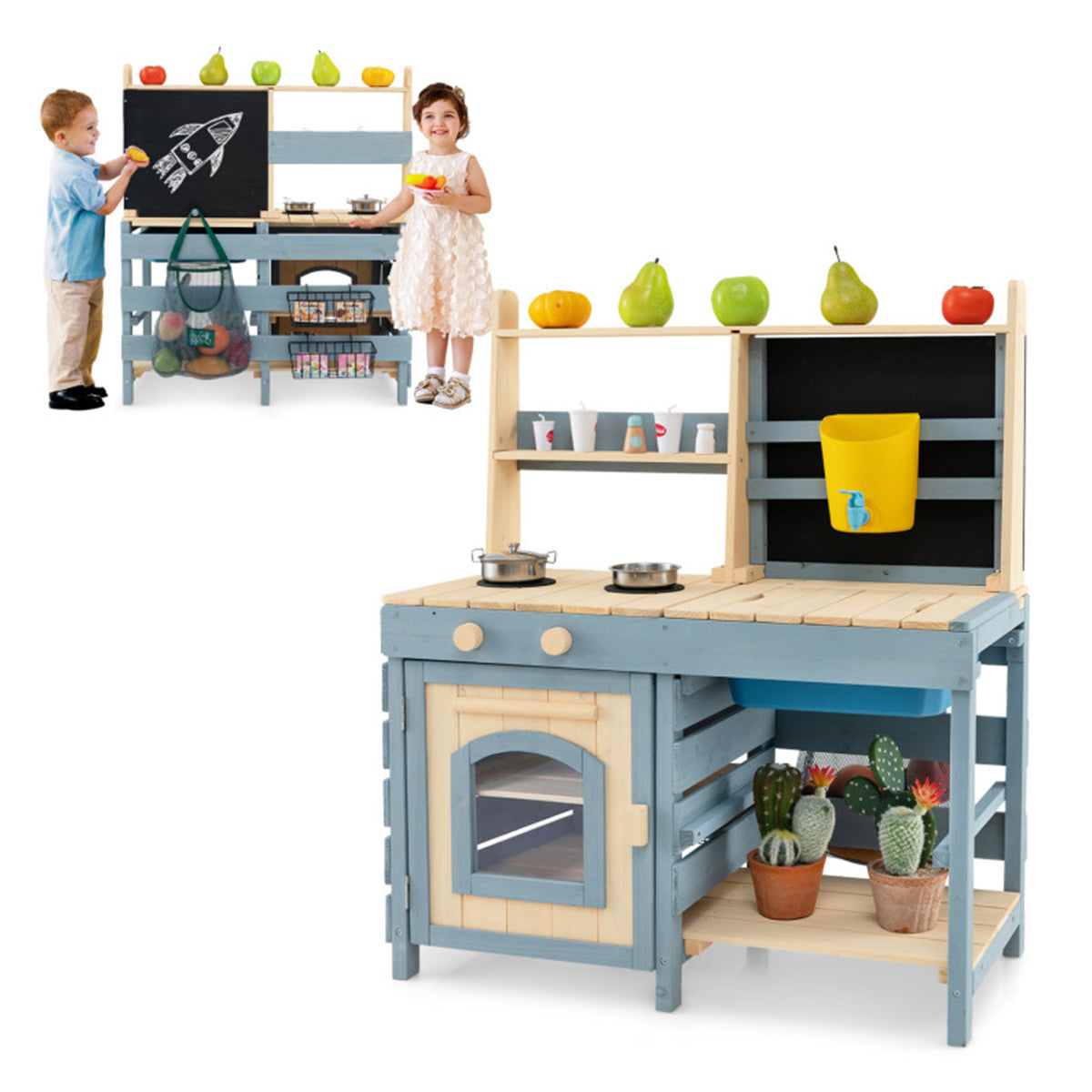 2-in-1 Outdoor Mud Kitchen