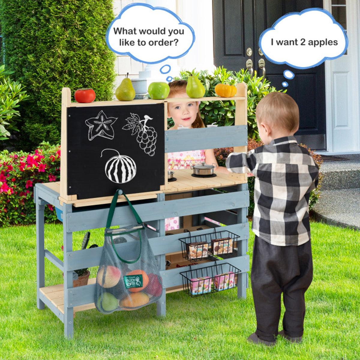 2-in-1 Outdoor Mud Kitchen