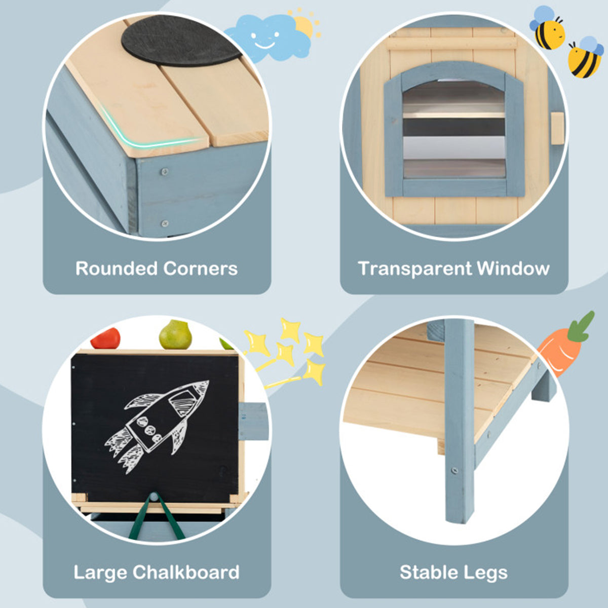 2-in-1 Outdoor Mud Kitchen