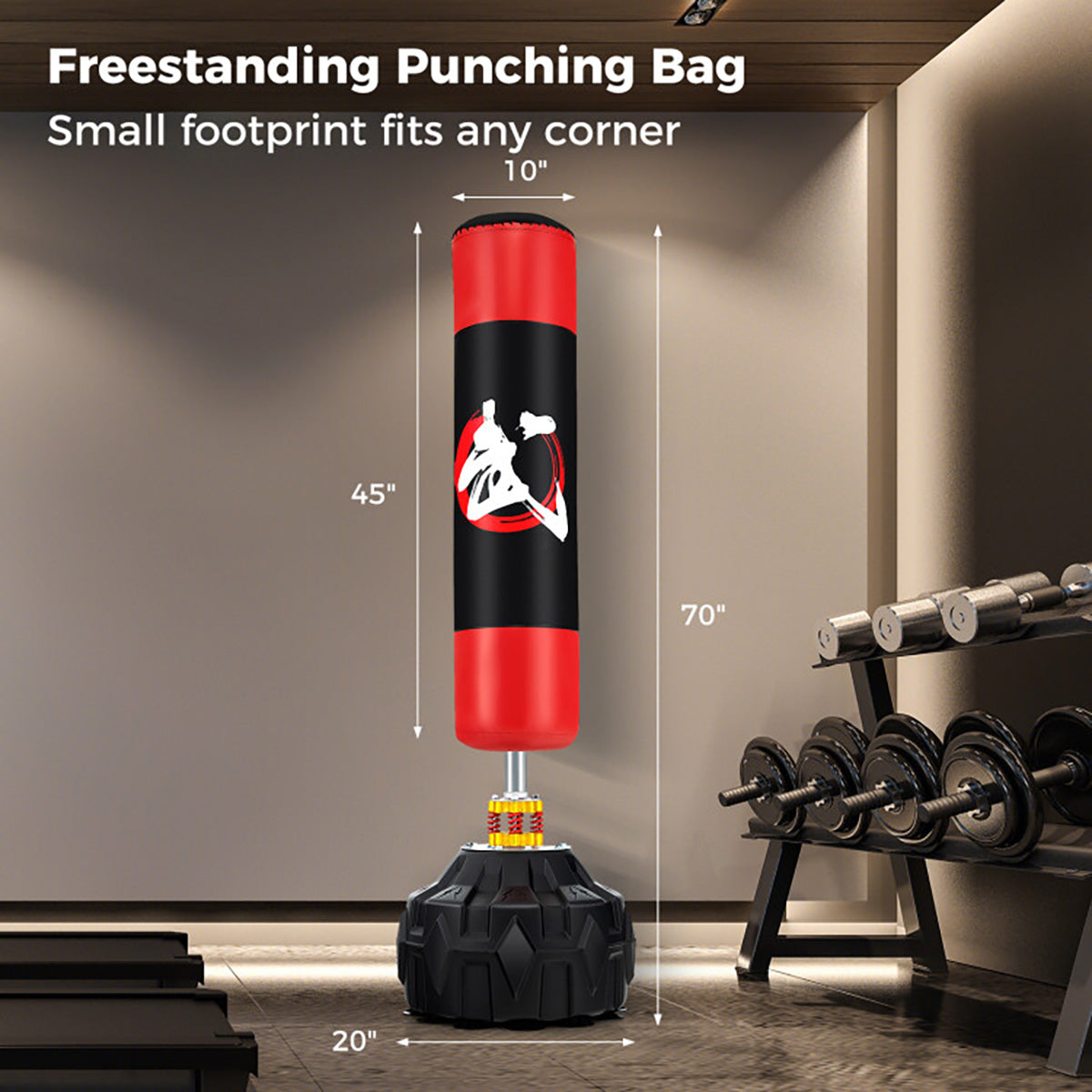 70'' Freestanding Punching Bag