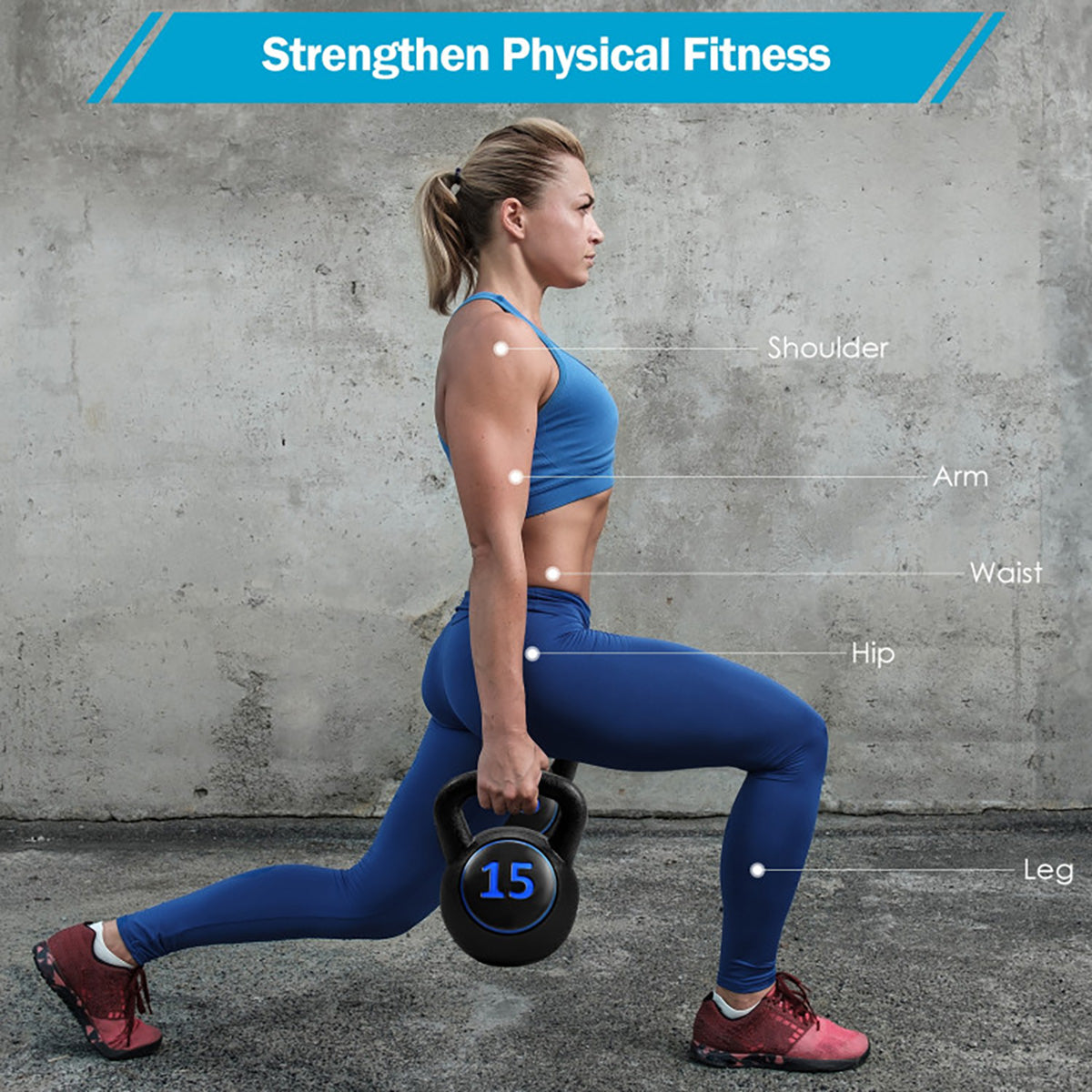 3-Piece Kettlebell Weights Set