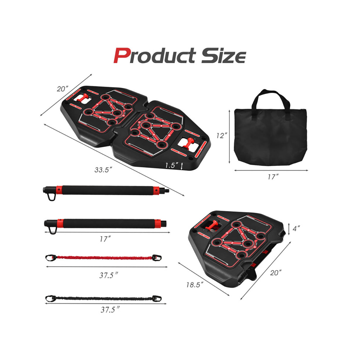 All-in-One Portable Pushup Board Home Gym
