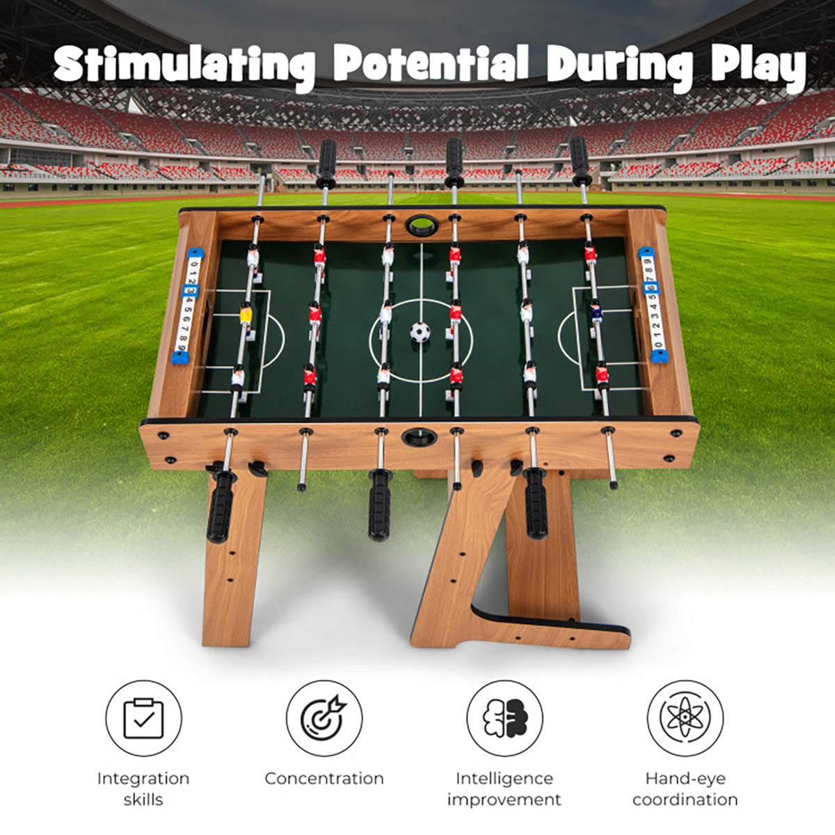 27'' Folding Foosball Table