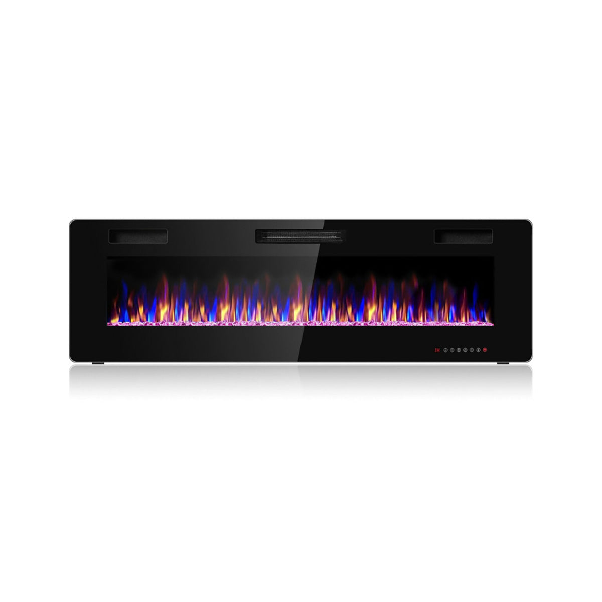 60'' Ultra-Thin Recessed/Wall-Mounted Electric Fireplace