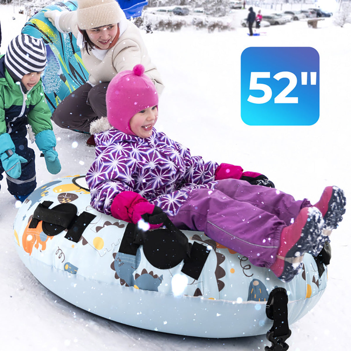 52'' Heavy-Duty Inflatable Snow Sled