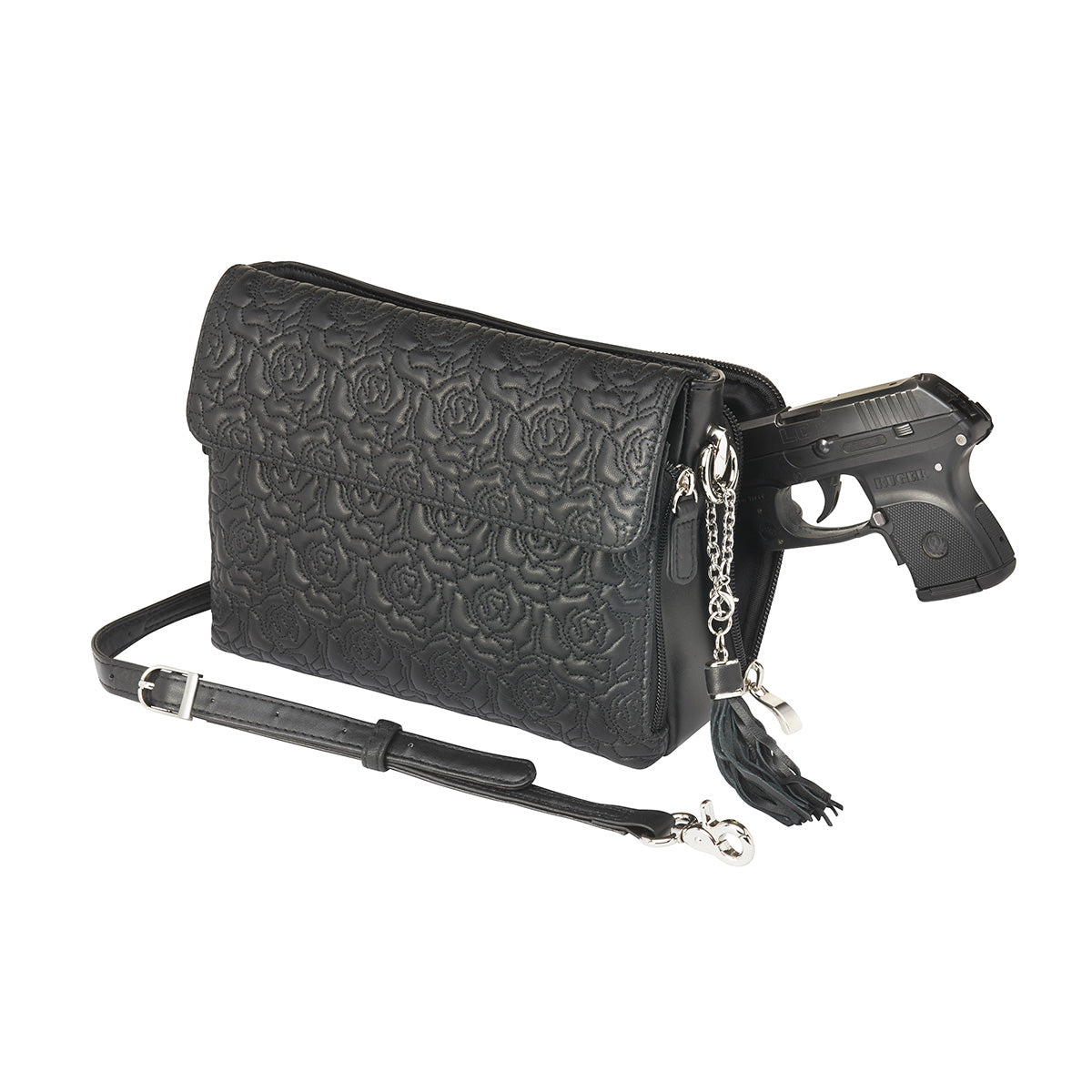 Concealed Carry Embroidered Clutch Crossbody