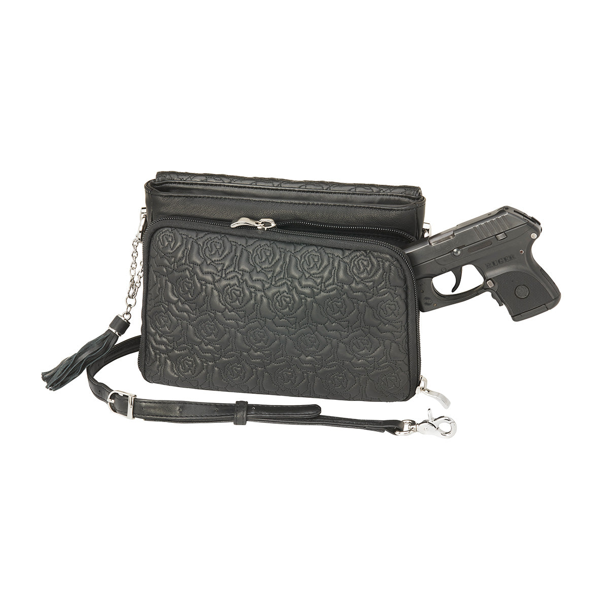 Concealed Carry Embroidered Clutch Crossbody