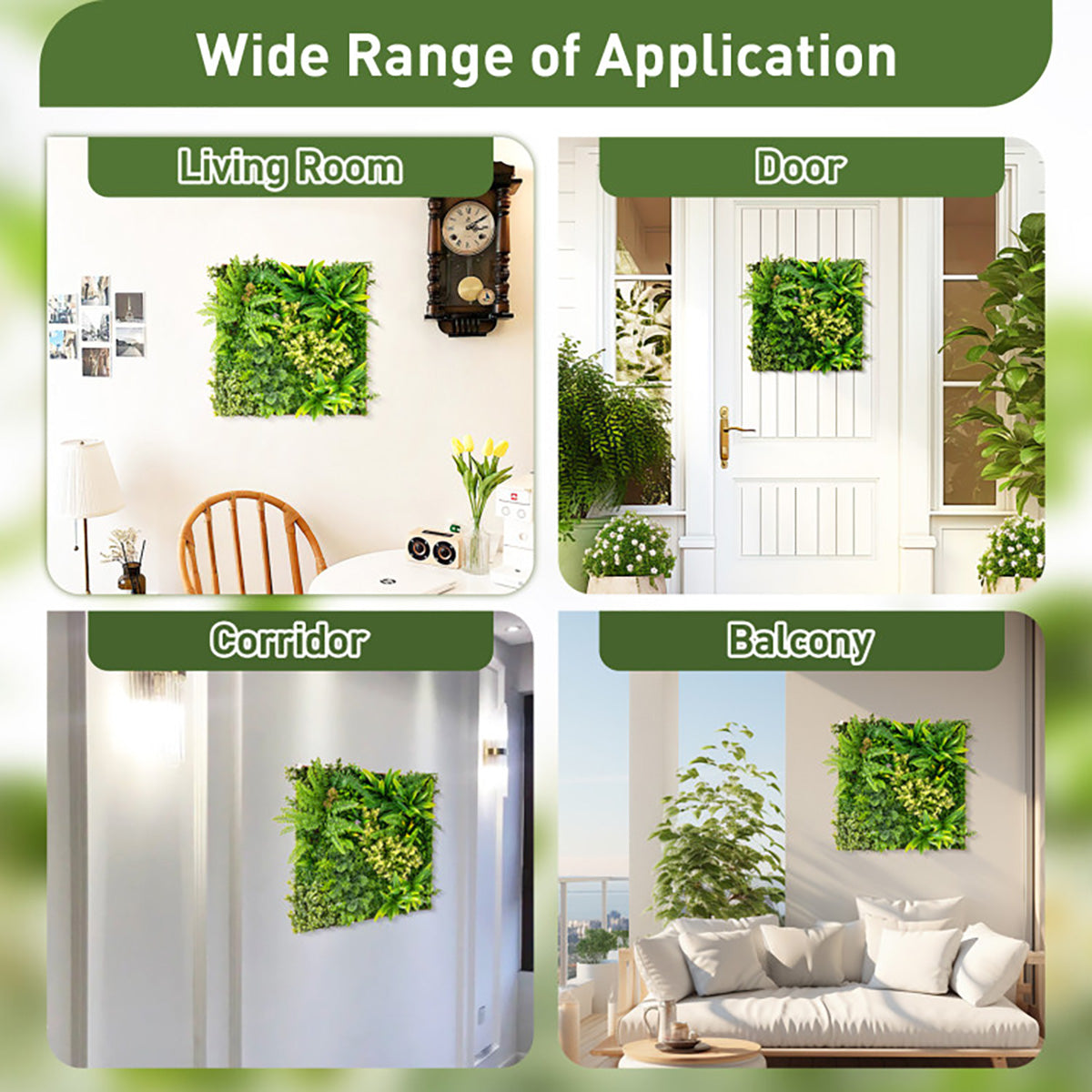 3D Hanging Greenery Hedge (Set of 2)