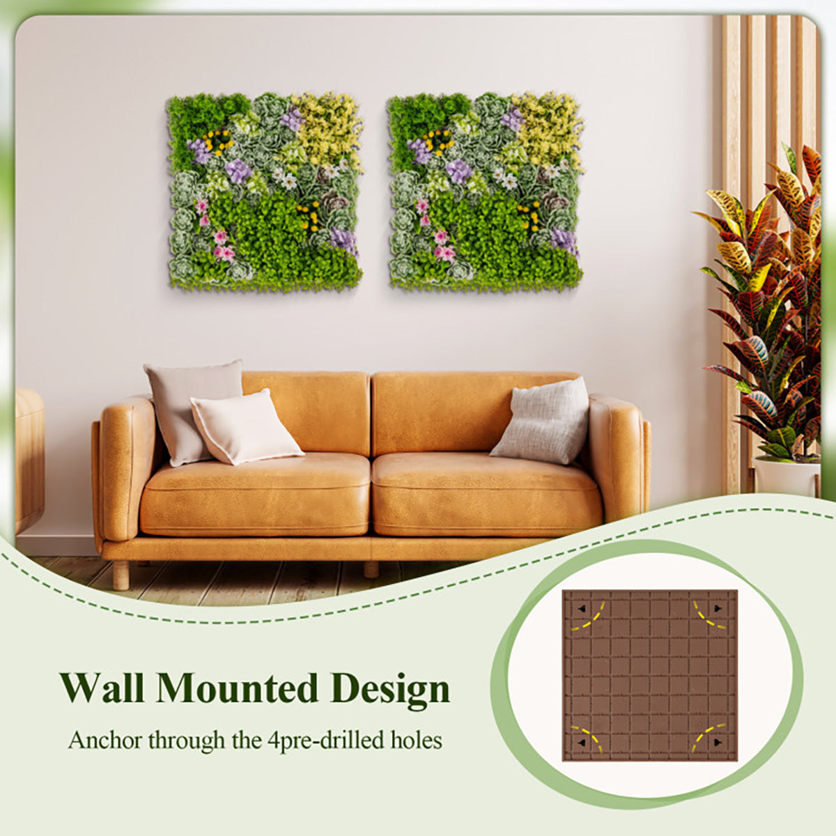 3D Hanging Succulents (Set of 2)