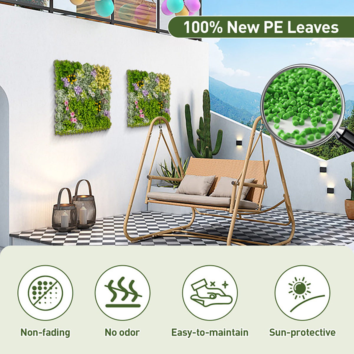 3D Hanging Succulents (Set of 2)