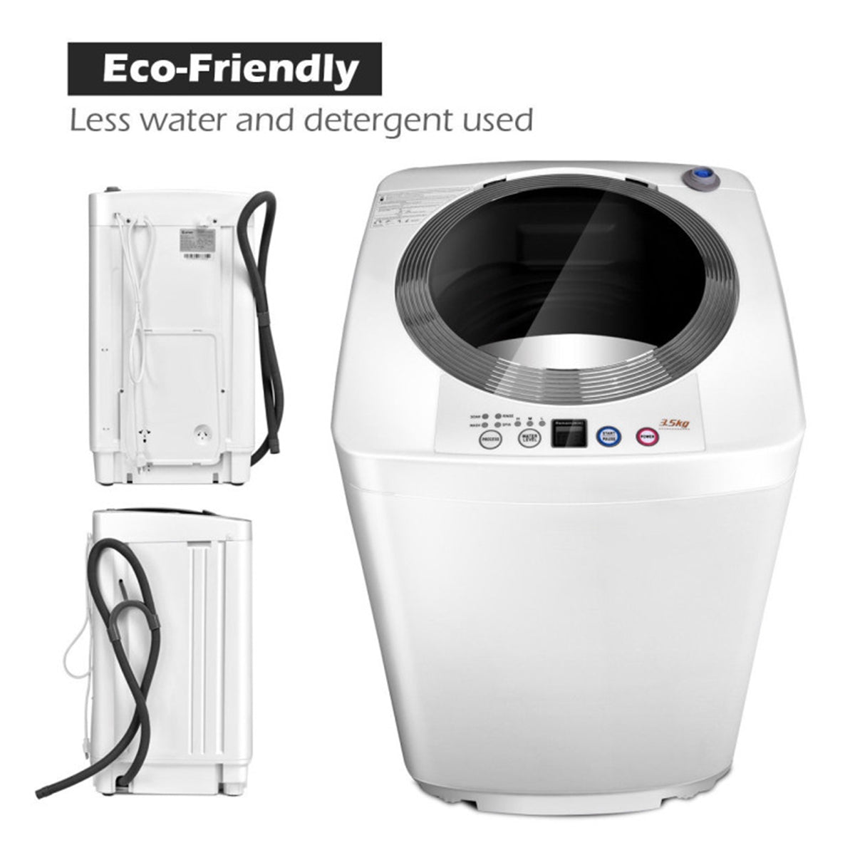 Portable Automatic Washing Machine with Drain Pump