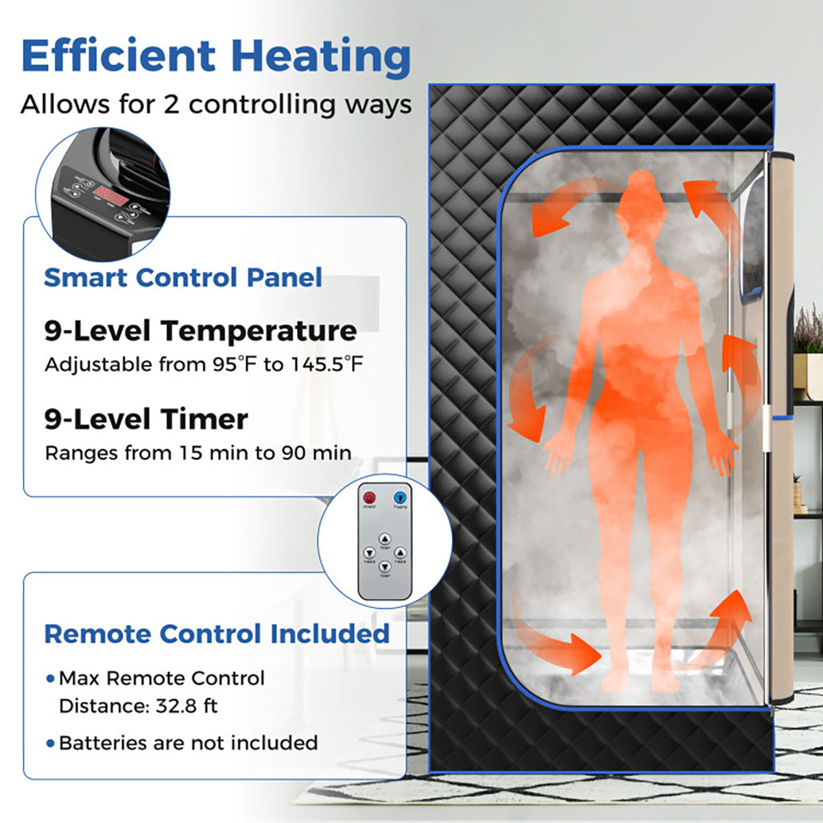 Portable Full Body Steam Sauna