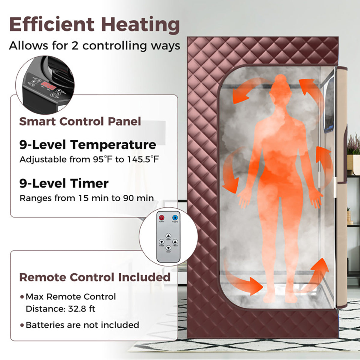 Portable Full Body Steam Sauna