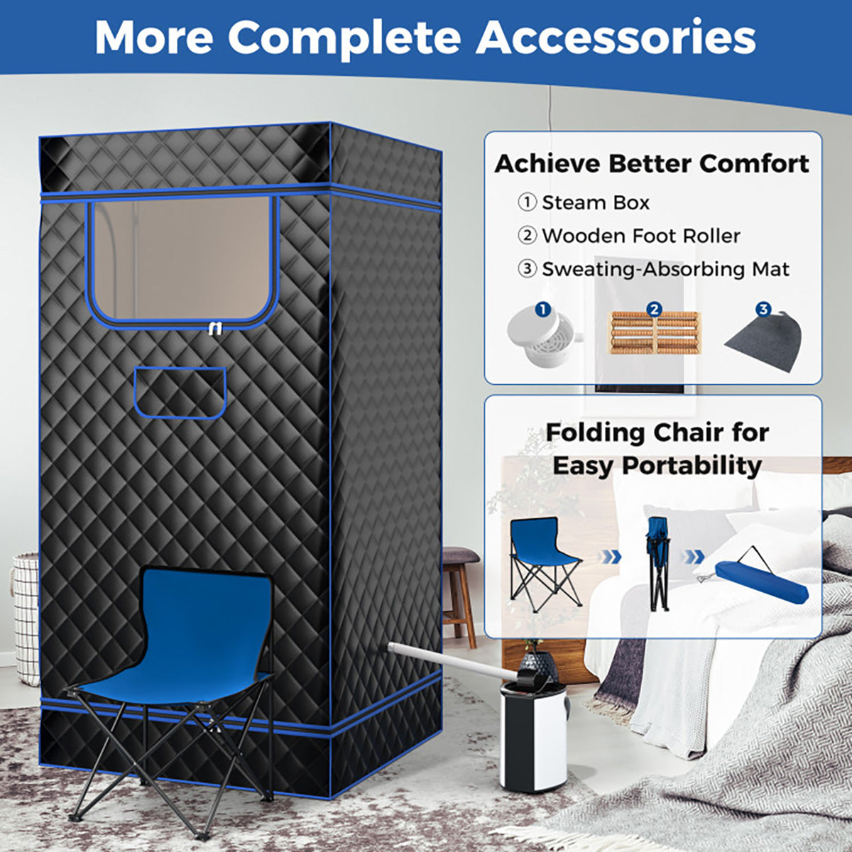 Portable Full Body Steam Sauna