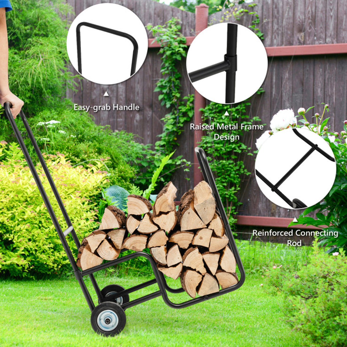 Firewood Log Cart Carrier