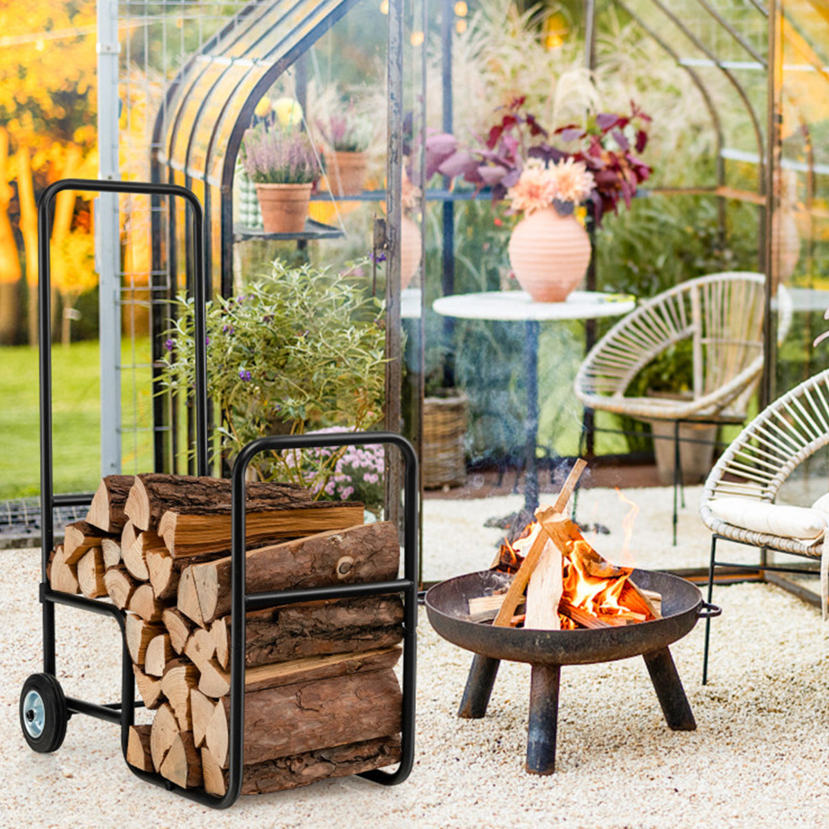 Firewood Log Cart Carrier