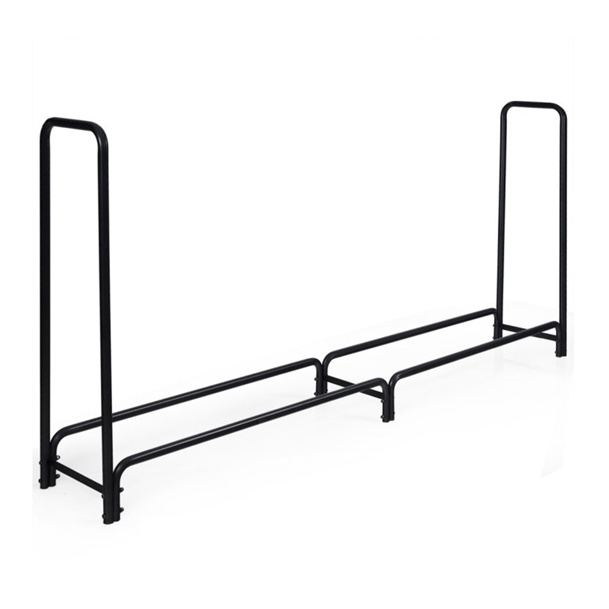 8' Outdoor Steel Firewood Log Rack
